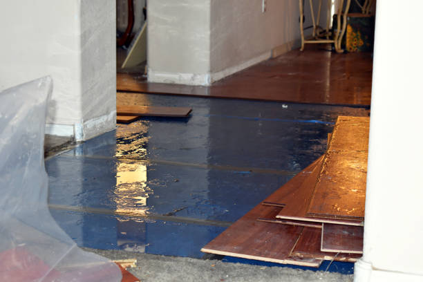 Professional Burst Pipe Cleanup technician working in Woonsocket, RI
